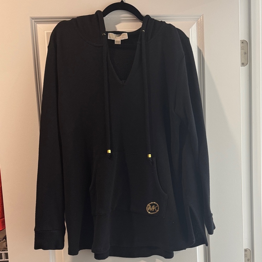 Black Hoodie with Gold Logo